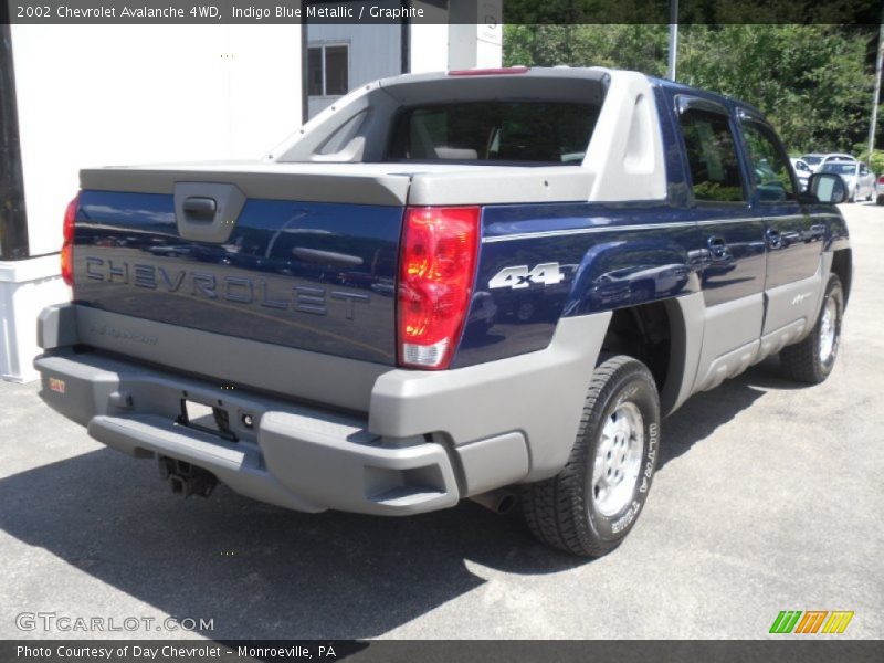 Indigo Blue Metallic / Graphite 2002 Chevrolet Avalanche 4WD