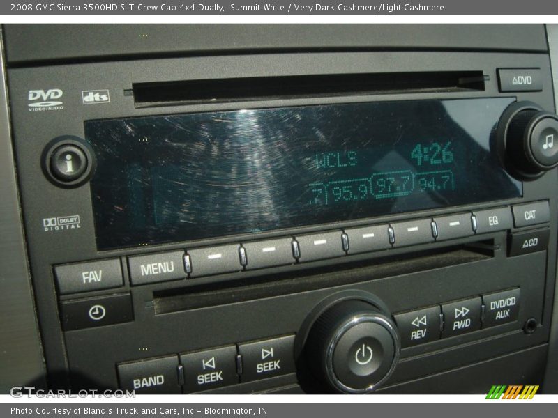 Summit White / Very Dark Cashmere/Light Cashmere 2008 GMC Sierra 3500HD SLT Crew Cab 4x4 Dually