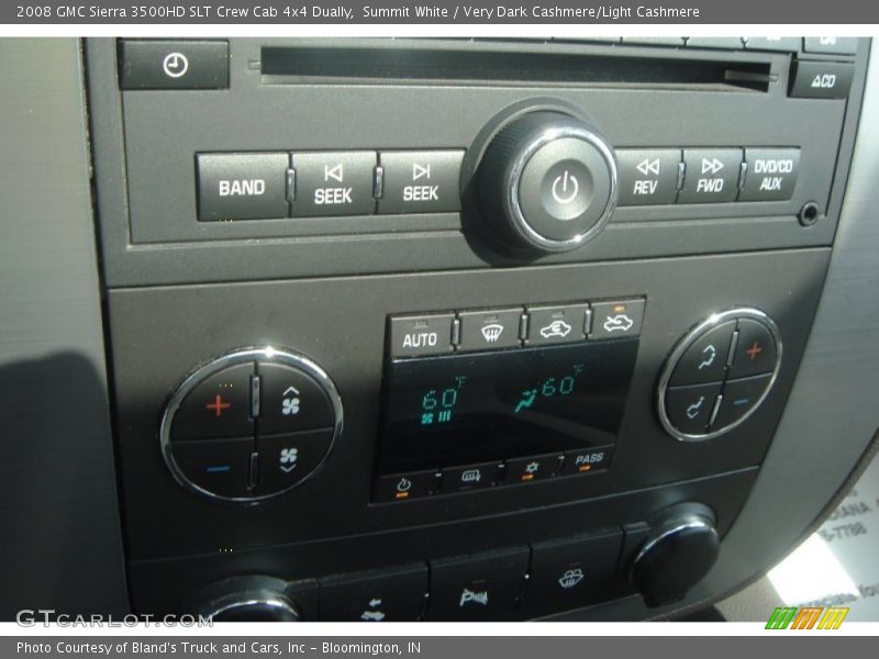 Summit White / Very Dark Cashmere/Light Cashmere 2008 GMC Sierra 3500HD SLT Crew Cab 4x4 Dually