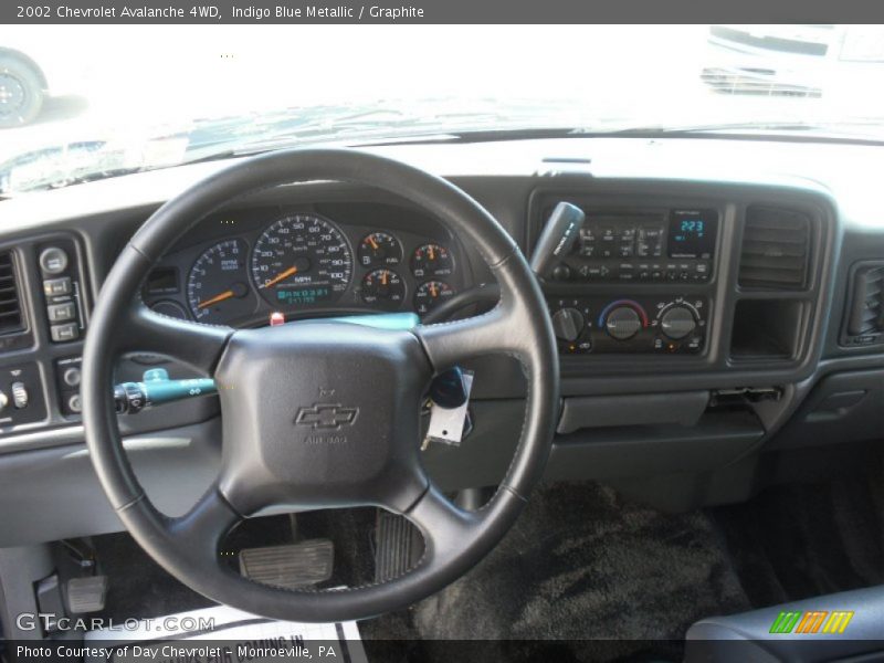 Indigo Blue Metallic / Graphite 2002 Chevrolet Avalanche 4WD