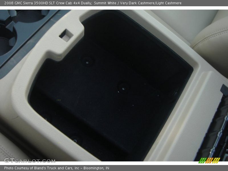 Summit White / Very Dark Cashmere/Light Cashmere 2008 GMC Sierra 3500HD SLT Crew Cab 4x4 Dually