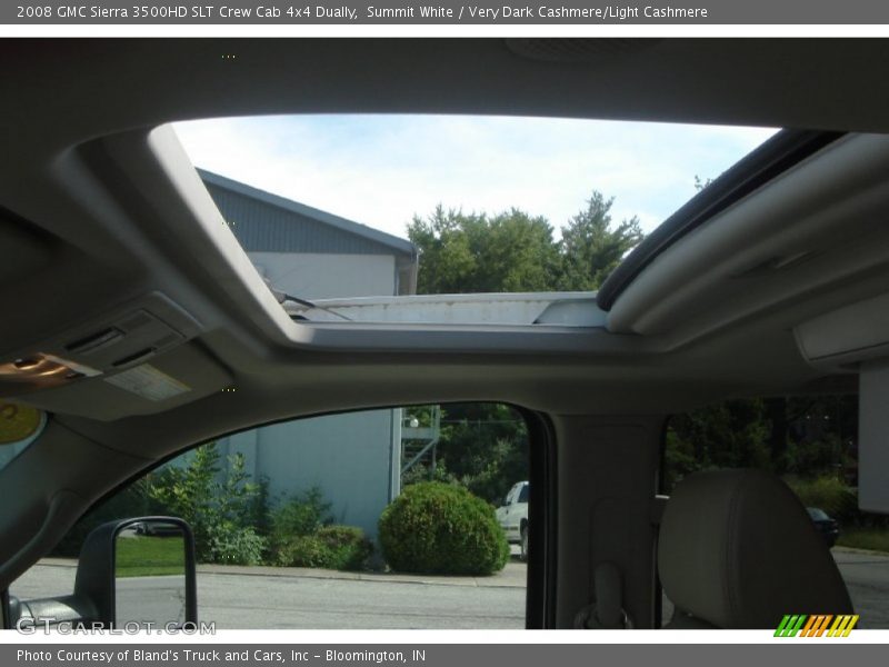 Summit White / Very Dark Cashmere/Light Cashmere 2008 GMC Sierra 3500HD SLT Crew Cab 4x4 Dually