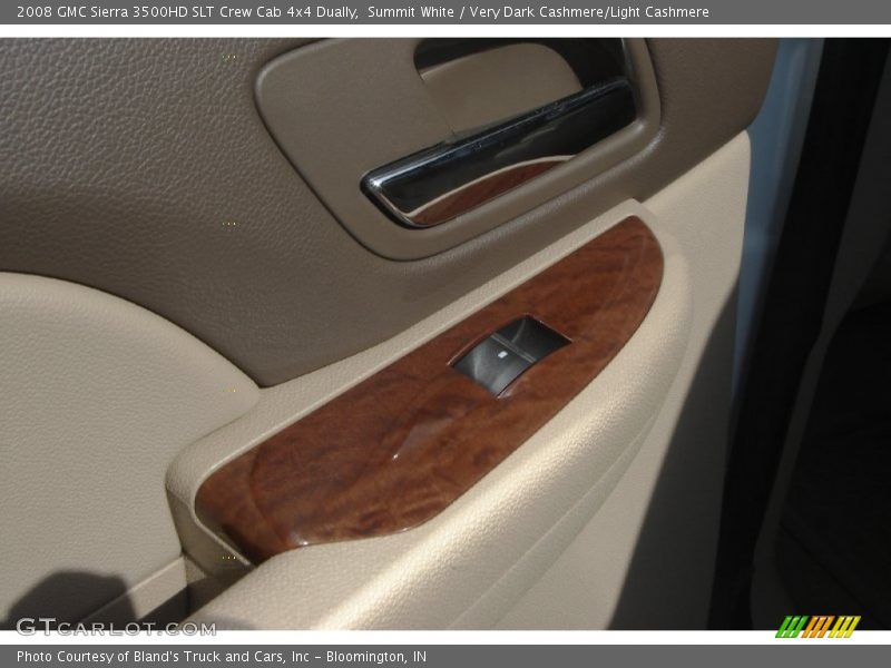 Summit White / Very Dark Cashmere/Light Cashmere 2008 GMC Sierra 3500HD SLT Crew Cab 4x4 Dually