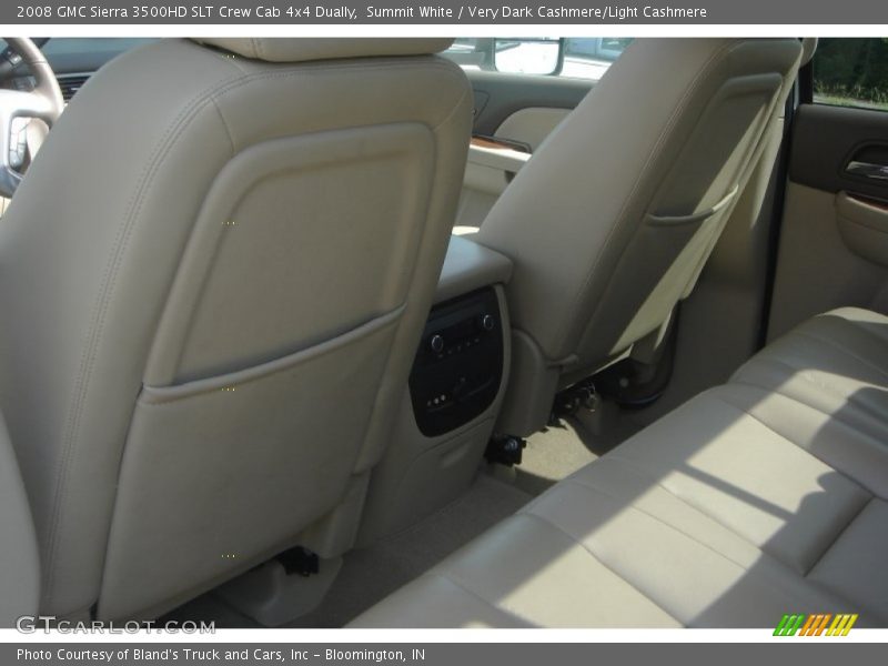 Summit White / Very Dark Cashmere/Light Cashmere 2008 GMC Sierra 3500HD SLT Crew Cab 4x4 Dually