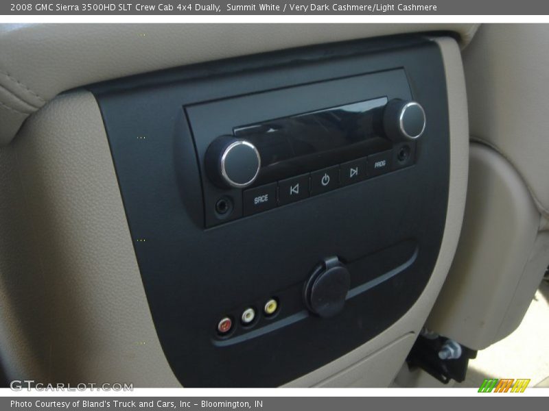 Summit White / Very Dark Cashmere/Light Cashmere 2008 GMC Sierra 3500HD SLT Crew Cab 4x4 Dually