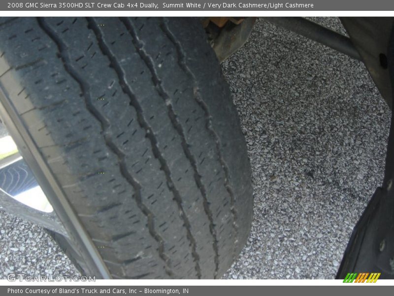 Summit White / Very Dark Cashmere/Light Cashmere 2008 GMC Sierra 3500HD SLT Crew Cab 4x4 Dually