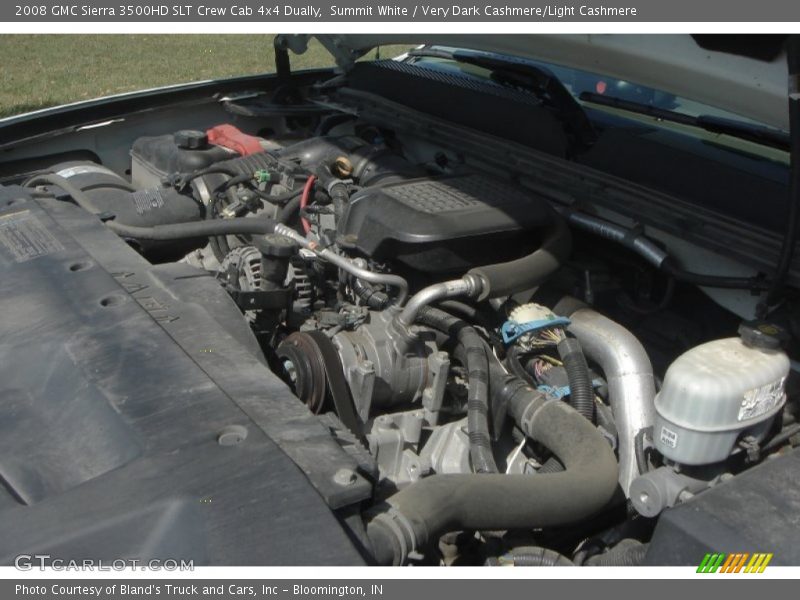 Summit White / Very Dark Cashmere/Light Cashmere 2008 GMC Sierra 3500HD SLT Crew Cab 4x4 Dually