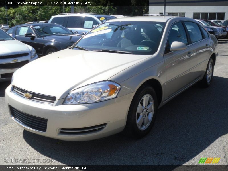 Gold Mist Metallic / Gray 2008 Chevrolet Impala LT