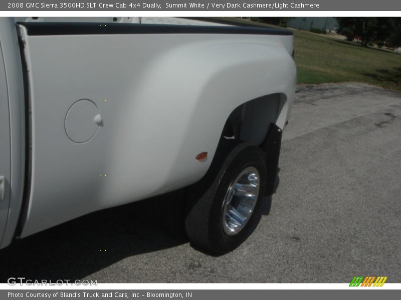 Summit White / Very Dark Cashmere/Light Cashmere 2008 GMC Sierra 3500HD SLT Crew Cab 4x4 Dually