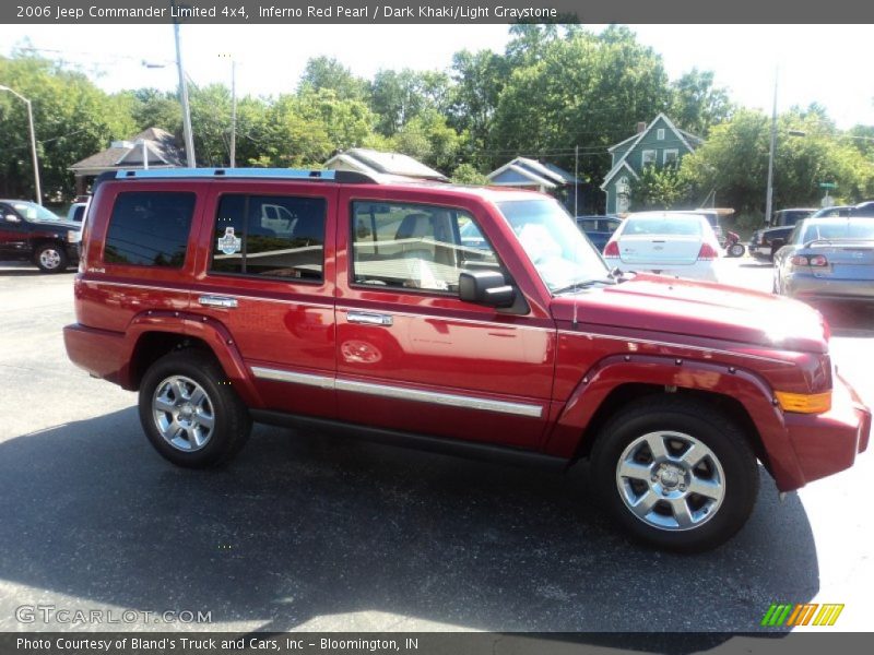 Inferno Red Pearl / Dark Khaki/Light Graystone 2006 Jeep Commander Limited 4x4