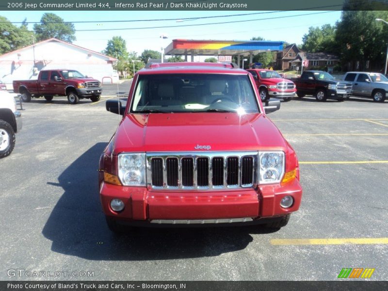 Inferno Red Pearl / Dark Khaki/Light Graystone 2006 Jeep Commander Limited 4x4