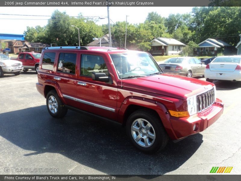 Inferno Red Pearl / Dark Khaki/Light Graystone 2006 Jeep Commander Limited 4x4