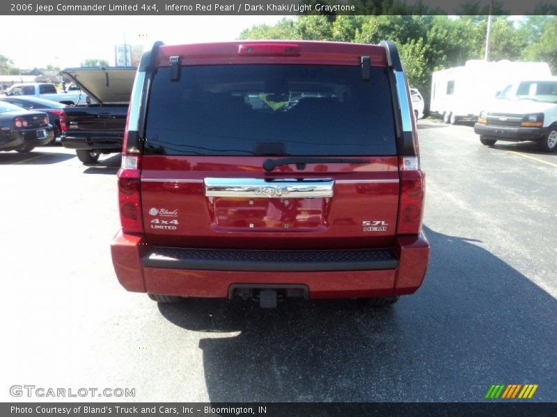 Inferno Red Pearl / Dark Khaki/Light Graystone 2006 Jeep Commander Limited 4x4
