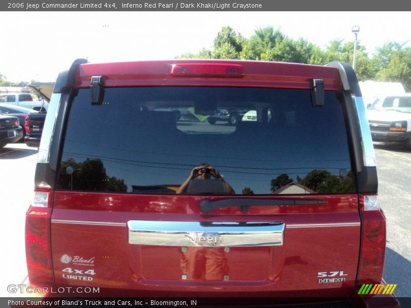 Inferno Red Pearl / Dark Khaki/Light Graystone 2006 Jeep Commander Limited 4x4