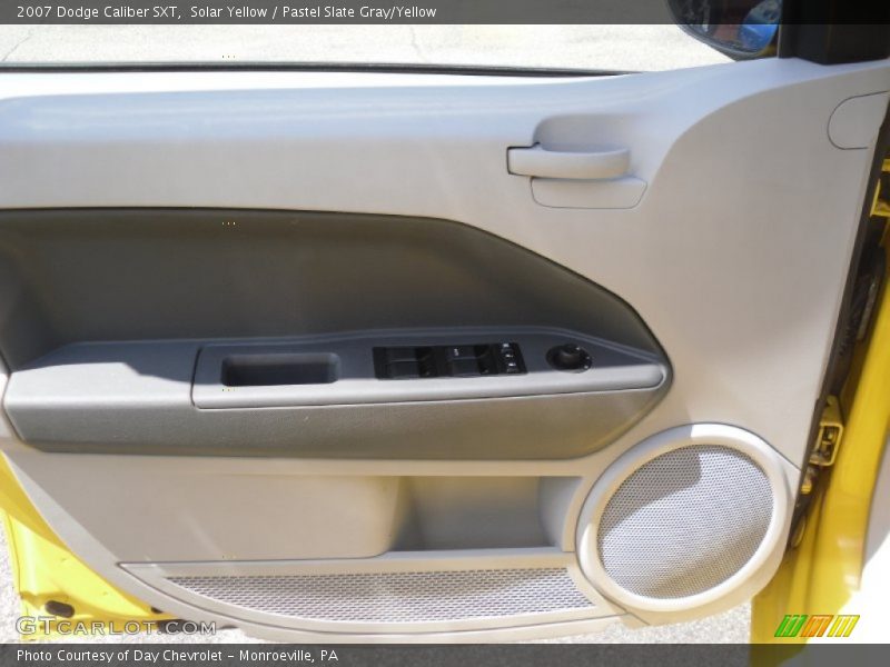 Solar Yellow / Pastel Slate Gray/Yellow 2007 Dodge Caliber SXT