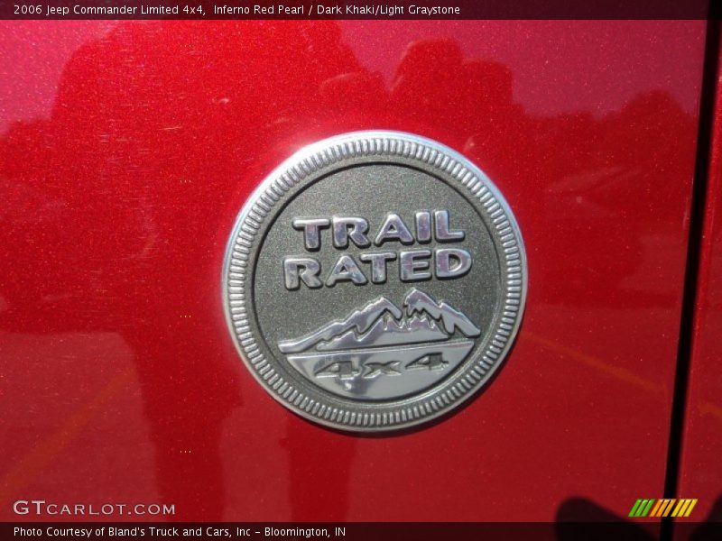 Inferno Red Pearl / Dark Khaki/Light Graystone 2006 Jeep Commander Limited 4x4
