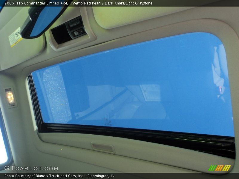 Inferno Red Pearl / Dark Khaki/Light Graystone 2006 Jeep Commander Limited 4x4