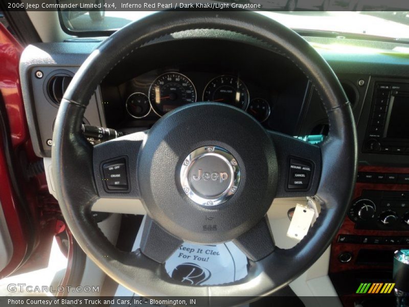 Inferno Red Pearl / Dark Khaki/Light Graystone 2006 Jeep Commander Limited 4x4
