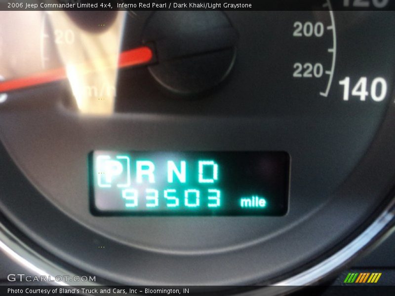 Inferno Red Pearl / Dark Khaki/Light Graystone 2006 Jeep Commander Limited 4x4