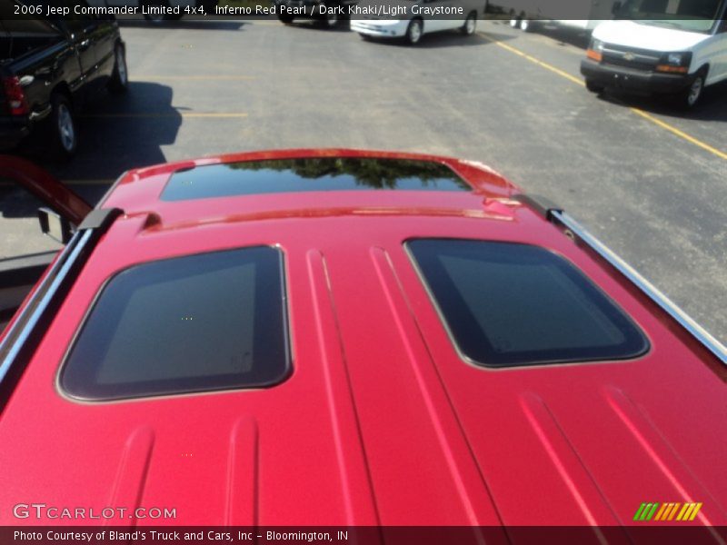 Inferno Red Pearl / Dark Khaki/Light Graystone 2006 Jeep Commander Limited 4x4