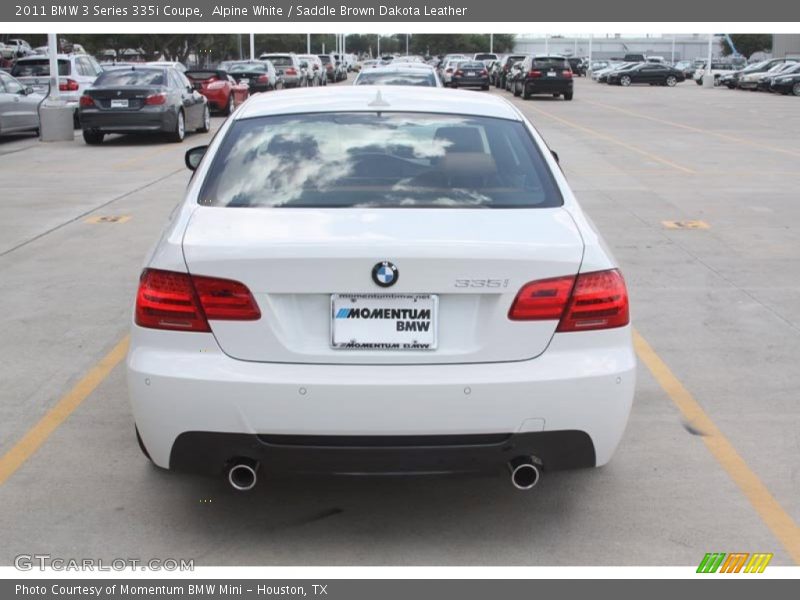 Alpine White / Saddle Brown Dakota Leather 2011 BMW 3 Series 335i Coupe