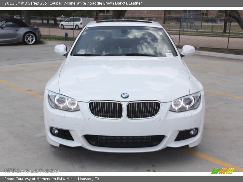 Alpine White / Saddle Brown Dakota Leather 2011 BMW 3 Series 335i Coupe