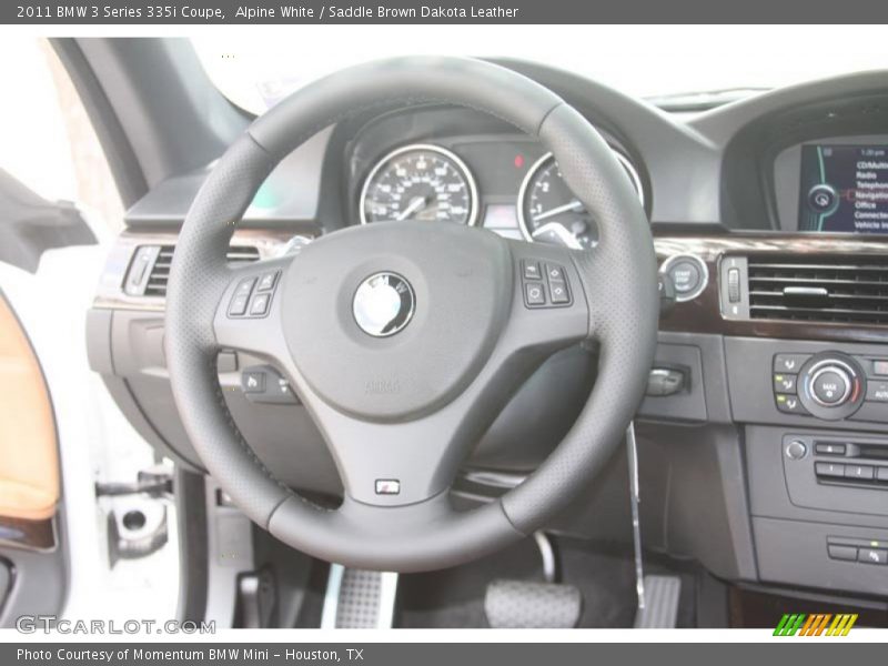 Alpine White / Saddle Brown Dakota Leather 2011 BMW 3 Series 335i Coupe