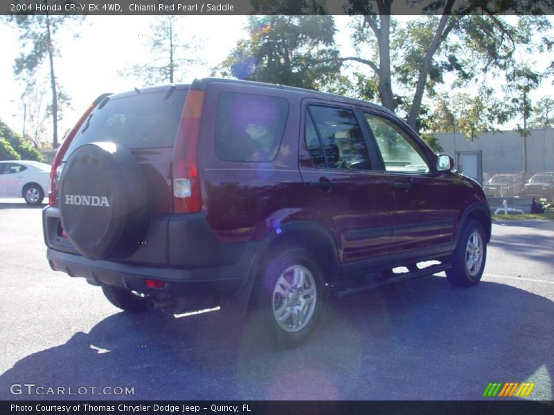 Chianti Red Pearl / Saddle 2004 Honda CR-V EX 4WD