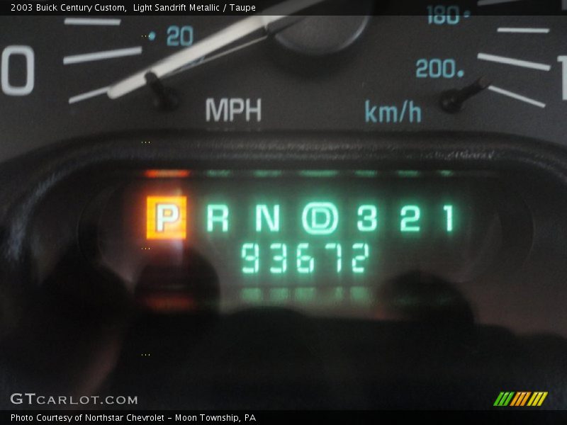 Light Sandrift Metallic / Taupe 2003 Buick Century Custom