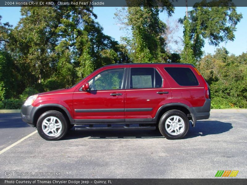 Chianti Red Pearl / Saddle 2004 Honda CR-V EX 4WD
