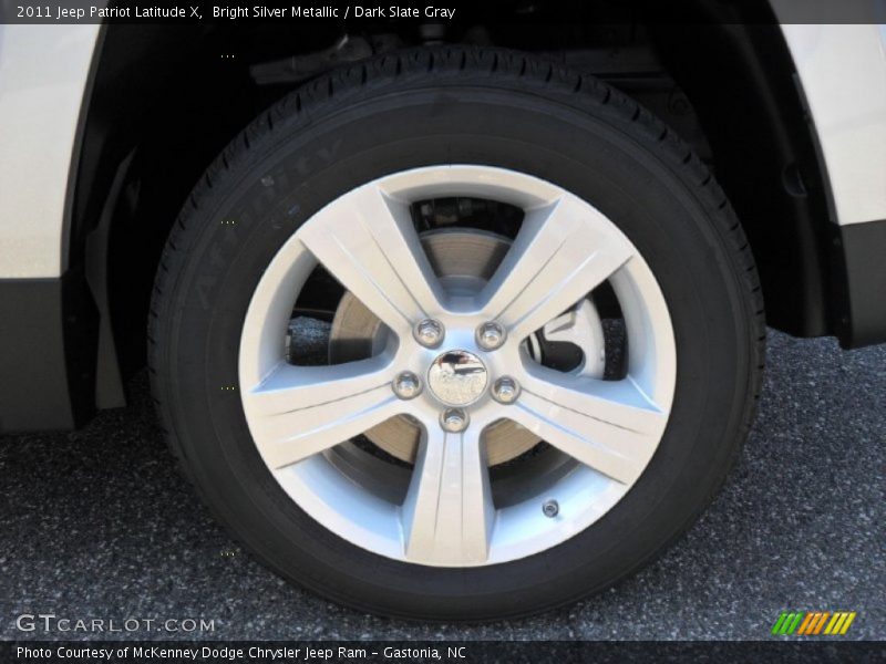 Bright Silver Metallic / Dark Slate Gray 2011 Jeep Patriot Latitude X
