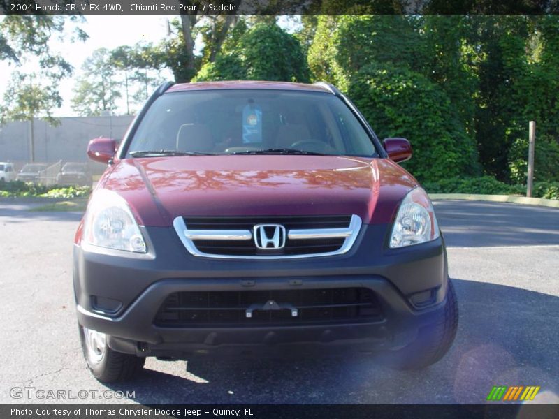 Chianti Red Pearl / Saddle 2004 Honda CR-V EX 4WD