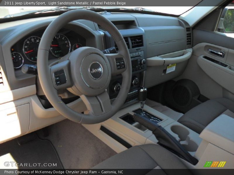 Light Sandstone Metallic / Pastel Pebble Beige 2011 Jeep Liberty Sport