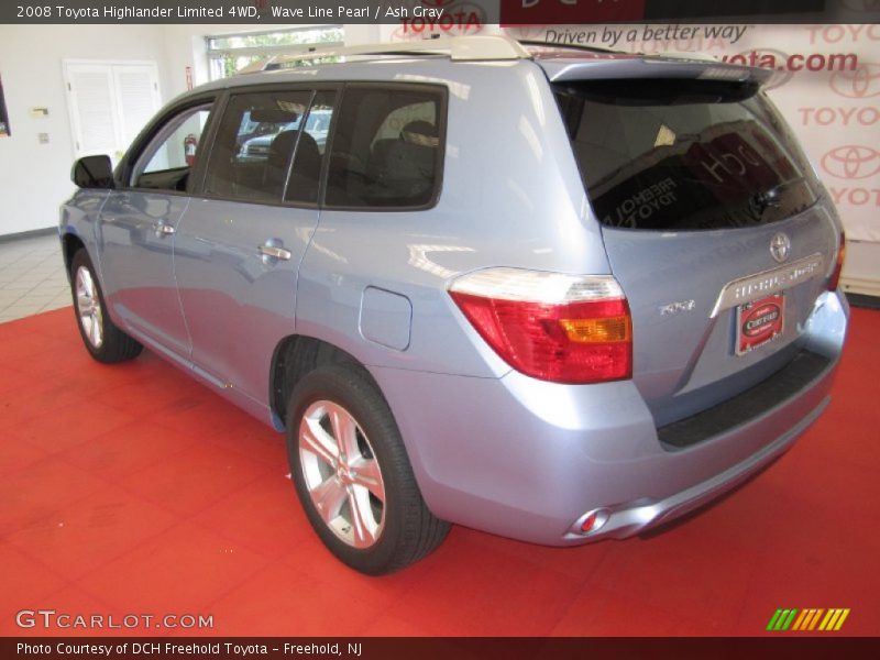 Wave Line Pearl / Ash Gray 2008 Toyota Highlander Limited 4WD