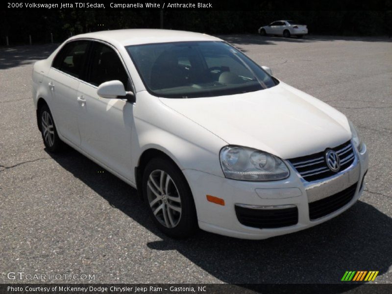 Campanella White / Anthracite Black 2006 Volkswagen Jetta TDI Sedan