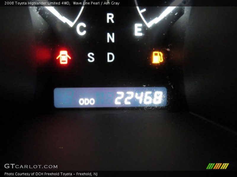 Wave Line Pearl / Ash Gray 2008 Toyota Highlander Limited 4WD