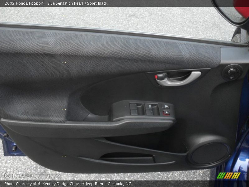Blue Sensation Pearl / Sport Black 2009 Honda Fit Sport