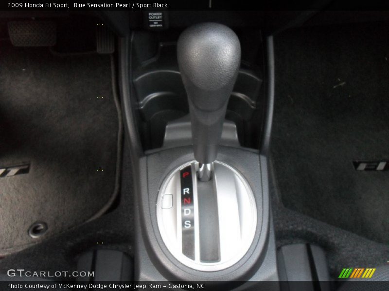 Blue Sensation Pearl / Sport Black 2009 Honda Fit Sport