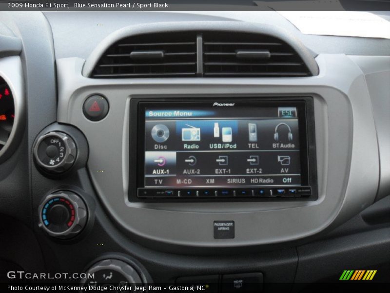 Blue Sensation Pearl / Sport Black 2009 Honda Fit Sport
