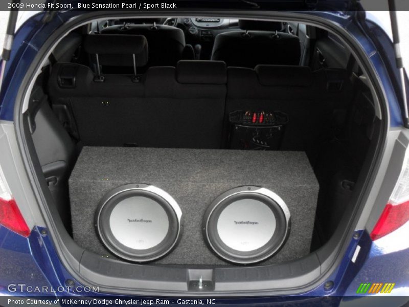 Blue Sensation Pearl / Sport Black 2009 Honda Fit Sport