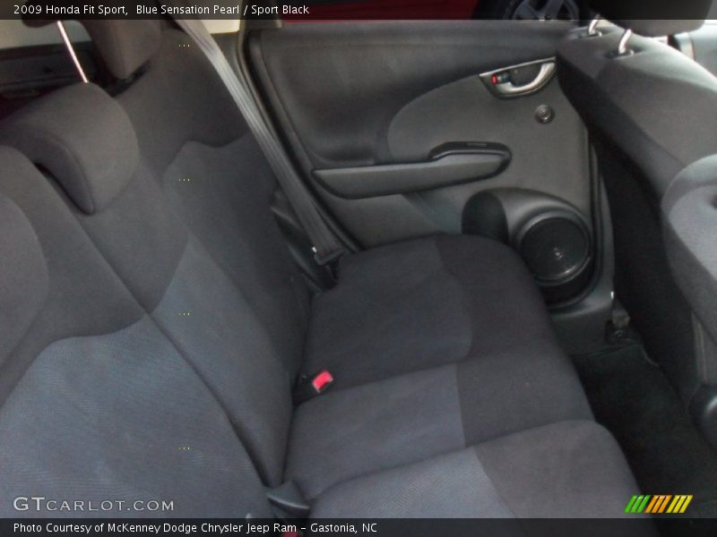 Blue Sensation Pearl / Sport Black 2009 Honda Fit Sport