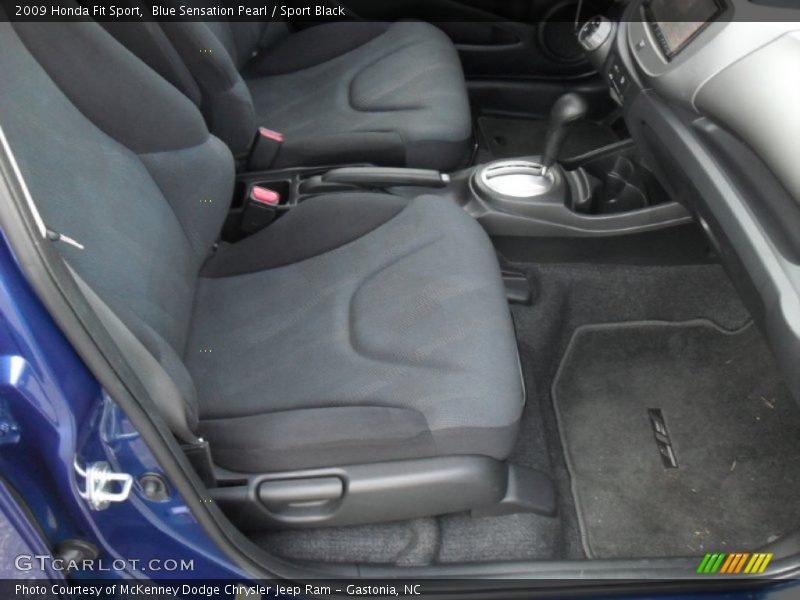 Blue Sensation Pearl / Sport Black 2009 Honda Fit Sport