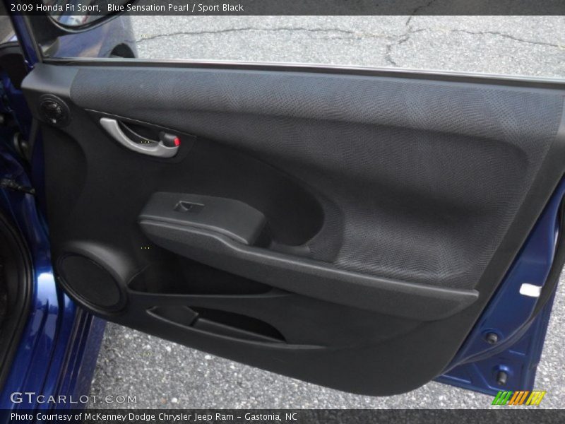 Blue Sensation Pearl / Sport Black 2009 Honda Fit Sport