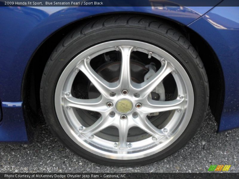 Blue Sensation Pearl / Sport Black 2009 Honda Fit Sport
