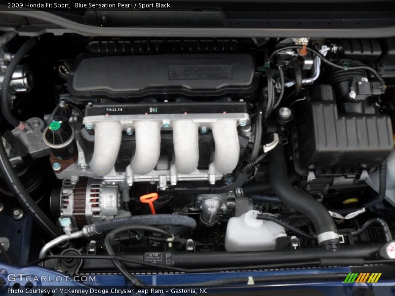 Blue Sensation Pearl / Sport Black 2009 Honda Fit Sport