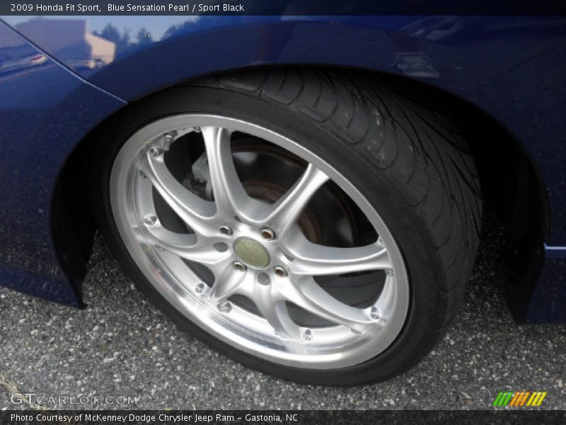Blue Sensation Pearl / Sport Black 2009 Honda Fit Sport