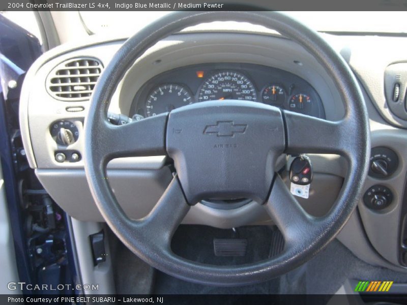Indigo Blue Metallic / Medium Pewter 2004 Chevrolet TrailBlazer LS 4x4
