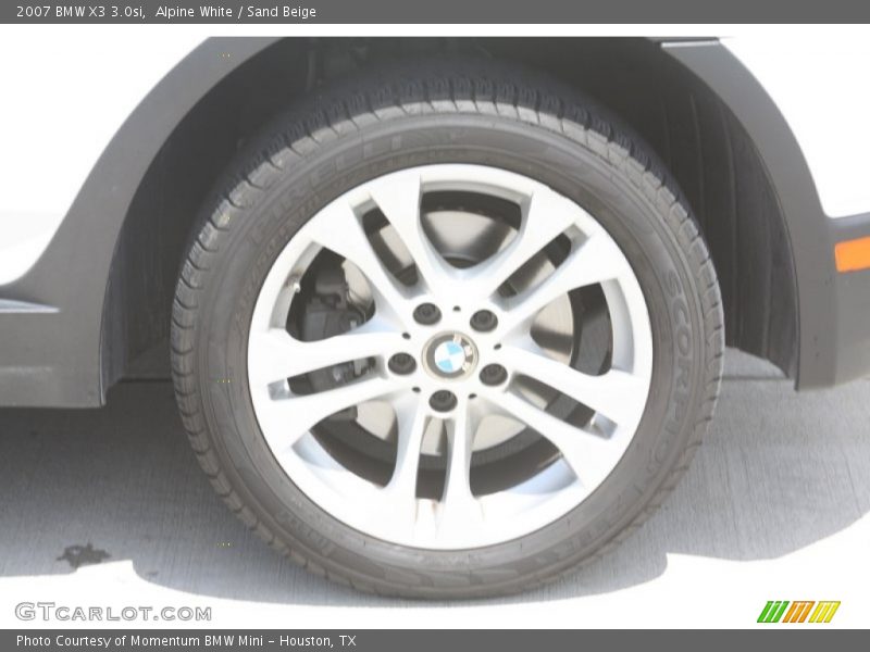 Alpine White / Sand Beige 2007 BMW X3 3.0si