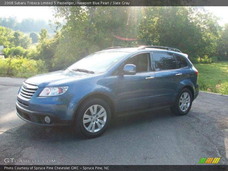 Newport Blue Pearl / Slate Gray 2008 Subaru Tribeca Limited 5 Passenger