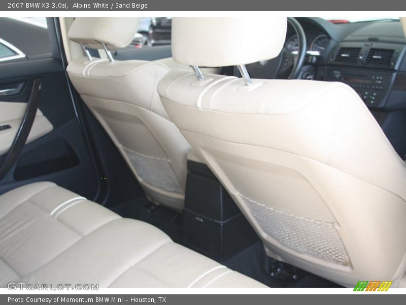 Alpine White / Sand Beige 2007 BMW X3 3.0si